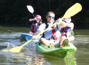 Thomas is most at home in the outdoors.  Here he is at the beginning of his S3 summer experience,  kayaking the Ocoee.