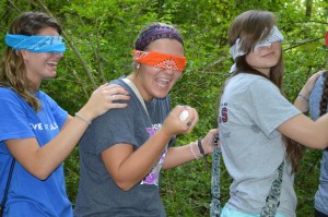 Doing her share to protect the team.